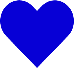 Blue Heart Icon - Clipart Navy Blue Heart Png