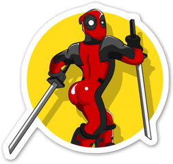 Stupid Sexy Deadpool - Stickerapp Deadpool Stickers Png