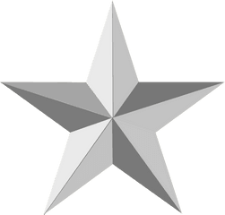 Star Png Image Without Background - Silver Star Png