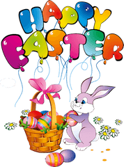 Download Happy Easter Bunny Transparent - Easter Bunny Happy Easter Png