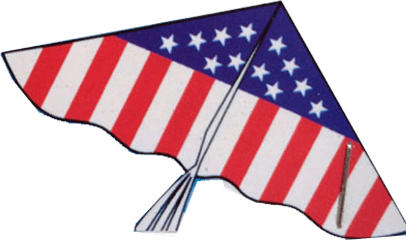 Usa Flag Flying Kite - Flag Of The United States Png