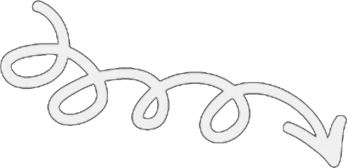 Arrow Point Swirl Twirl White Whitearrow Cute Design - Line Art Png