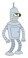 Futurama Cartoon Bender PNG Free Photo