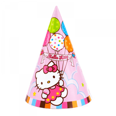 Colorful Birthday Party Hat - Transparent Png Image Hello Kitty Birthday Hat