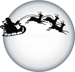 Free Png Santa Clause And Moon Shade - Merry Christmas And Good Night