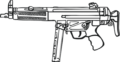 Art Weapon Gun Machine Trigger Battle Line - Free PNG