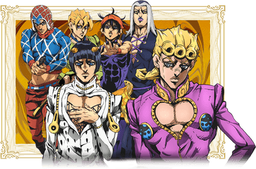 Golden Wind Anime Lines Up New Op - Bizarre Adventure Part 5 Png