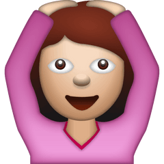 Woman Saying Yes Emoji Free Photo Icon - Free PNG