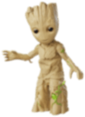 Galaxy Dancing Groot Transparent Png - Dancing Baby Groot Toy