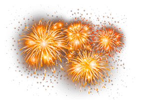 Fireworks Gold Festive Download HQ - Free PNG