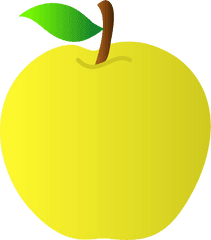 Library Of Apple Svg Vector Png Files - Yellow Apple Clipart Png