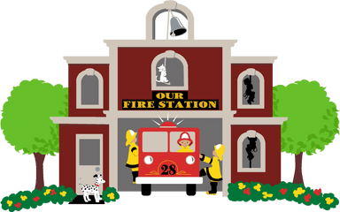 Fire Station Clipart Transparent Png 2 - Transparent Fire Station Clipart