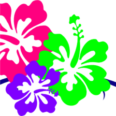 Hawaiian Flower Clip Art Borders - Flower Clip Art Hawaiian Png