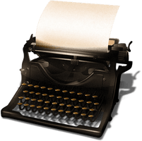 Antique Picture Typewriter Download Free Image - Free PNG