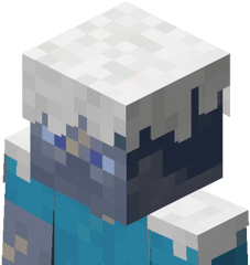 Frozen Steve - Hypixel Skyblock Png