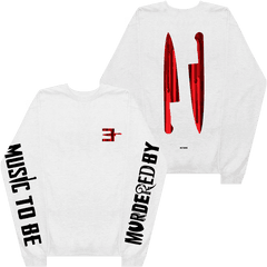 Mtbmb Bloody Longsleeve White U2013 Official Eminem Online Store - Eminem Music To Be Murdered Merch Png