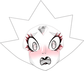 White Diamond Blushing Was Cute Yall - Illustration Png