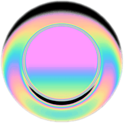 Hologram Buttons Transparent Png - Circle