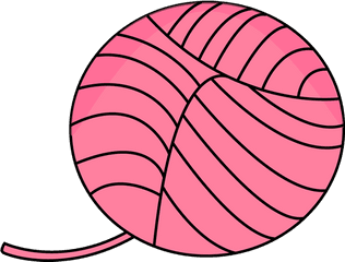 Yarn - Clipart Ball Of Yarn Png