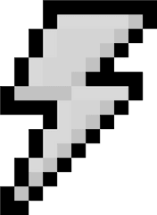 Download Lightning Bolt - Pixelated Lightning Bolt Png Image Pixelated Lightning Bolt