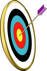 Arrow In The Gold Clipart I2clipart - Royalty Free Public Archery Cartoon Transparent Png