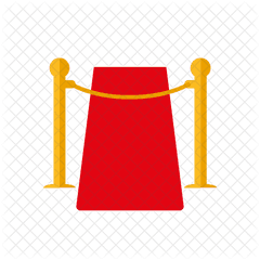 Red Carpet Icon Of Flat Style - Clip Art Png