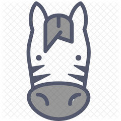 Zebra Icon - Cartoon Png