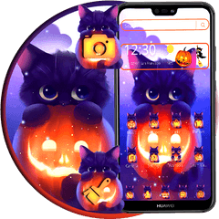 Dark Halloween Cat Theme Apk 112 - Download Apk Latest Version Mobile Phone Png