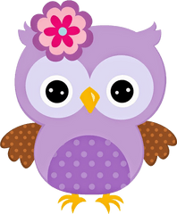 Purple Owl Clipart Transparent Png - Imagenes De Buhos Animados