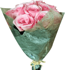 Diy 12 Light Pink Roses Bouquet Flower Arrangement Magnaflor - Garden Roses Png