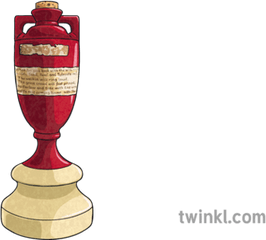 Ashes Urn Cricket Sport Australia English Ks2 Illustration - Trophy Png