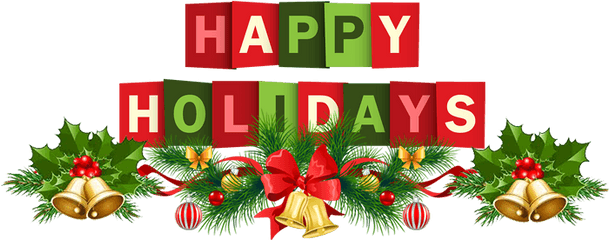 Events - Transparent Happy Holidays Banner Png