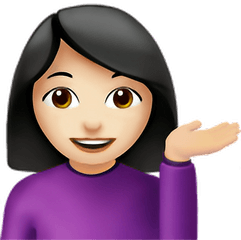 Google - Woman Tipping Hand Emoji Full Size Png Download Transparent Girl Emoji Png