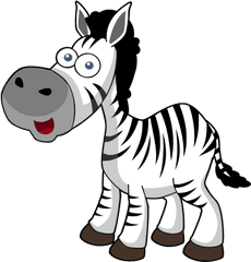 Zebra Clipart Transparent - Zebra Cartoon Png