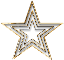 3d Gold Star Transparent Png - Star Logo Png 3d