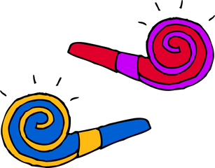 Clipart Birthday Kazoo - Party Blower Clip Art Png