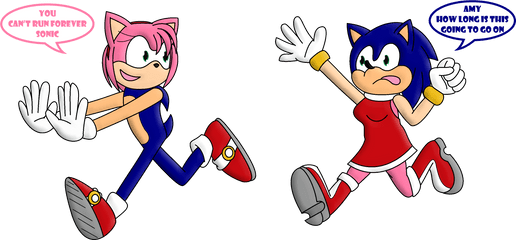 Download Hd Jet And Sonic Head Swap By Mattmiles - Sonic And Amy Rose Sonic The Hedgehog Png