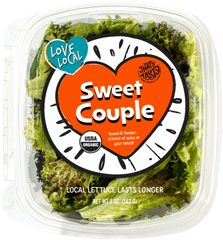 Sweet Couple Organic Lettuce - Thatu0027s Tasty Lettuce Shenandoah Growers Png