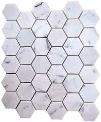 Marble Mosaic Hexagon Light Lilac Png