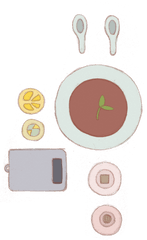 Plate Of Food Png - Hand Drawn Food Scales Plates Spoons Png Circle