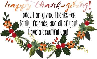 Happy - Happy Thanksgiving Giving Beautiful Png