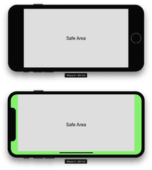 Ios Safe Area - Rosberryapps Medium Apple Iphone 7 Plus Png