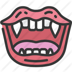 Open Mouth - Free Halloween Icons Happy Png