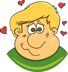 Man In Love Clipart - Love Sick Boy Png