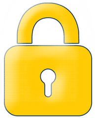 Yellow Lock Icon - Yellow Lock Transparent Icon Full Size Lock Yellow Png