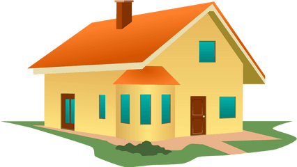 Free House Cliparts Transparent - Transparent Background House Clipart Png