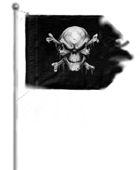 Pirate Flag Pirateflag Flags Pirates Skullandbones Skul - Skull Png