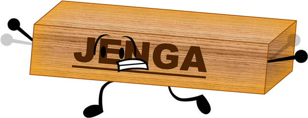 Jenga Brick - Plywood Png