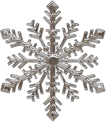 Silver Snowflake Png Transparent - Transparent Silver Snowflake Png