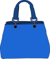 Blue Handbag Vector PNG Download Free